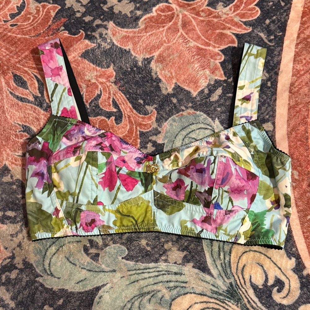 Dolce & Gabbana Multicolor Floral Tank Top